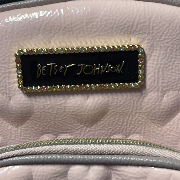 Betsy Johnson pink hearts mini backpack - Picture 3 of 8